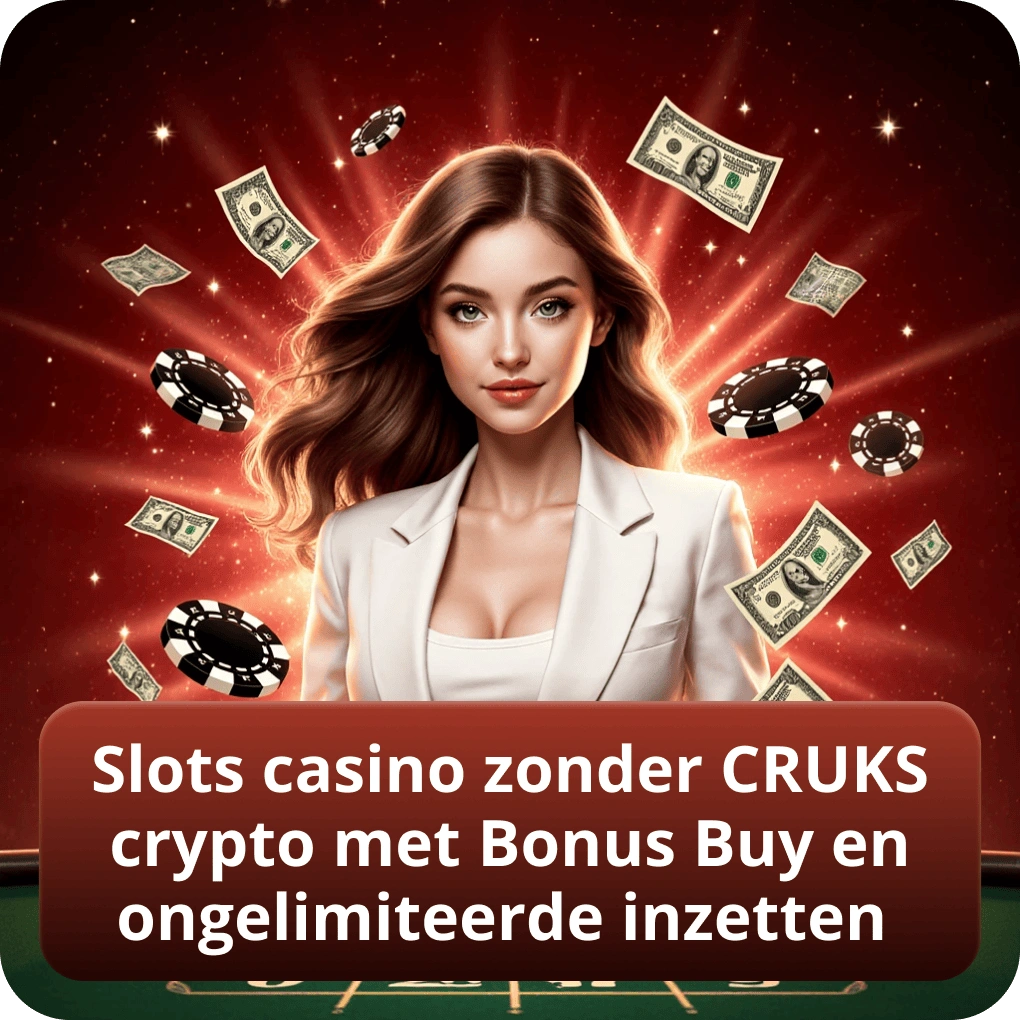 Slots casino zonder CRUKS crypto met Bonus Buy en ongelimiteerde inzetten